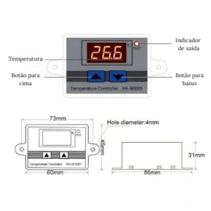 Controlador-de-temperatura controlador-de-temperatura-1500w controlador-de-temperatura-Bivolt Controlador-de-temperatura-cultivo-de-cogumelos Cultivo-de-cogumelos Controlador de temperatura