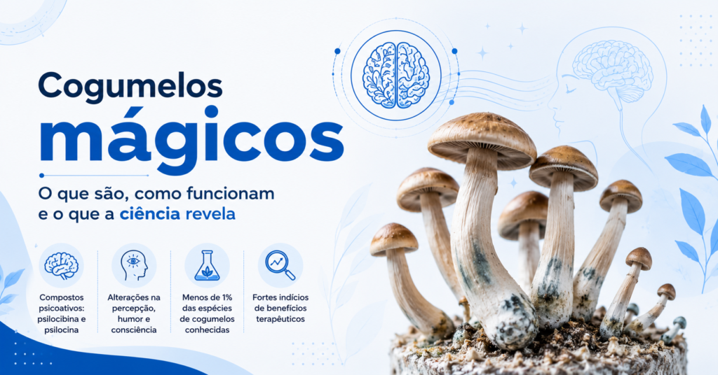 Cogumelo mágico juba de leão Ansiedade